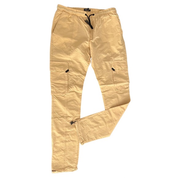 American Stitch Men's Stretch Nylon Cinched Cargo Jogger Pants, Sizes XL - Picture 3 of 6